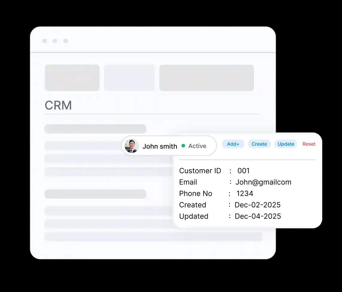 CRM Management Dashboard