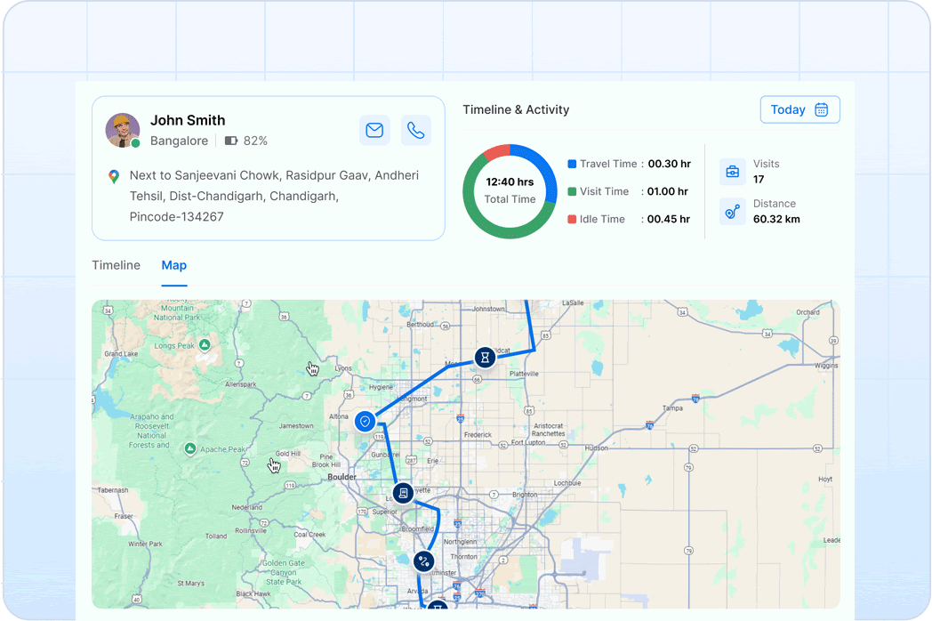 Complete Real-Time Visibility of Your Field Teams