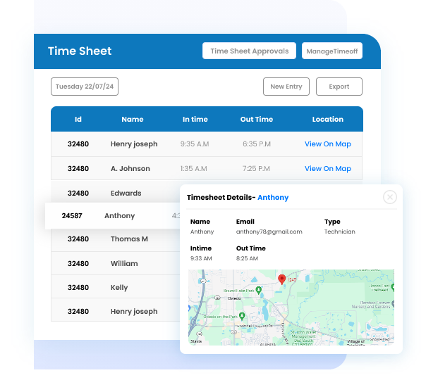 Real-Time Job and Technician Tracking for Businesses